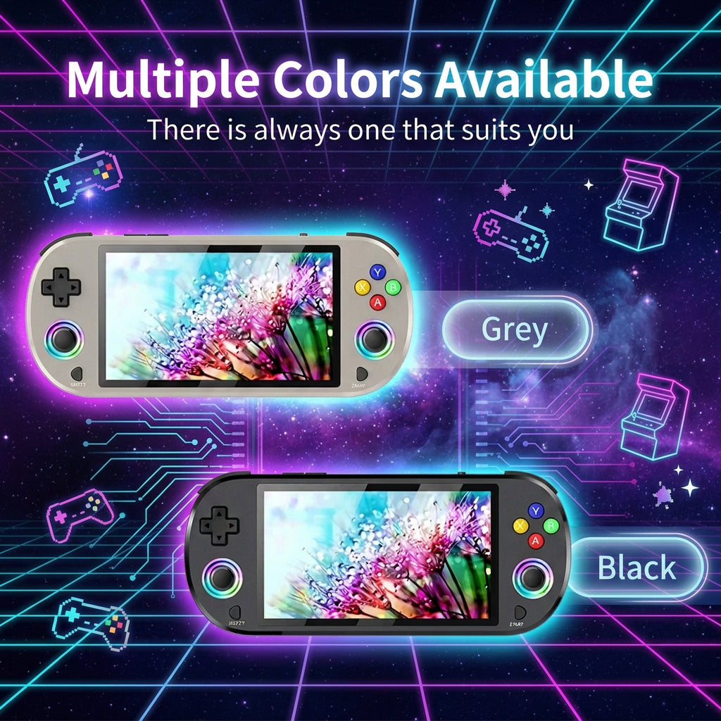 M22 Pro Handheld Game Console 5'' IPS Screen EmuELEC Linux System 64GB/128GB 20000+ Games Portable Retro Video Gaming Machine